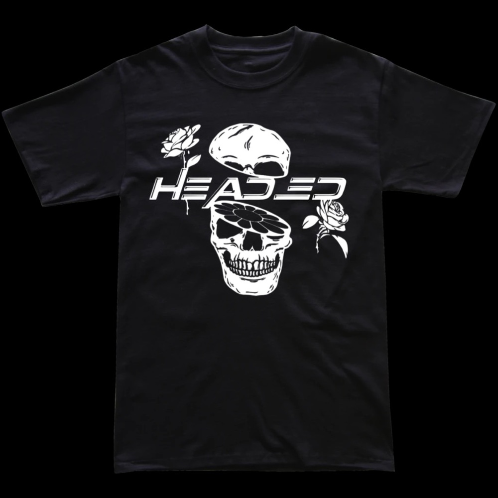 Rose skull shirt